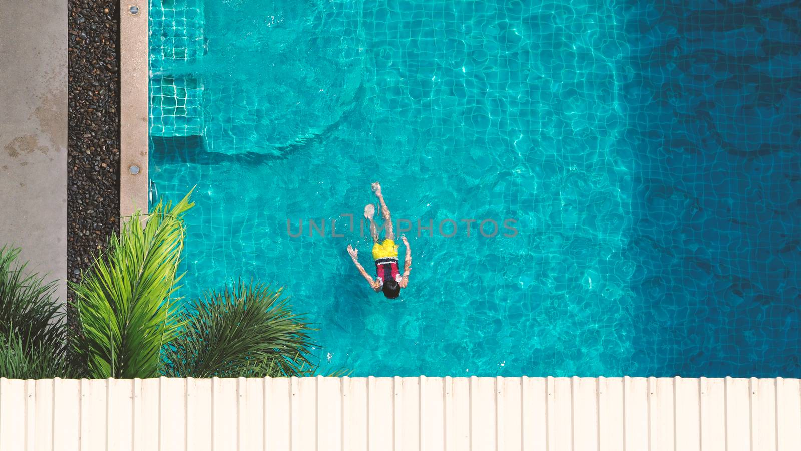 Swimming pool and bubble bath for relaxing by gnepphoto