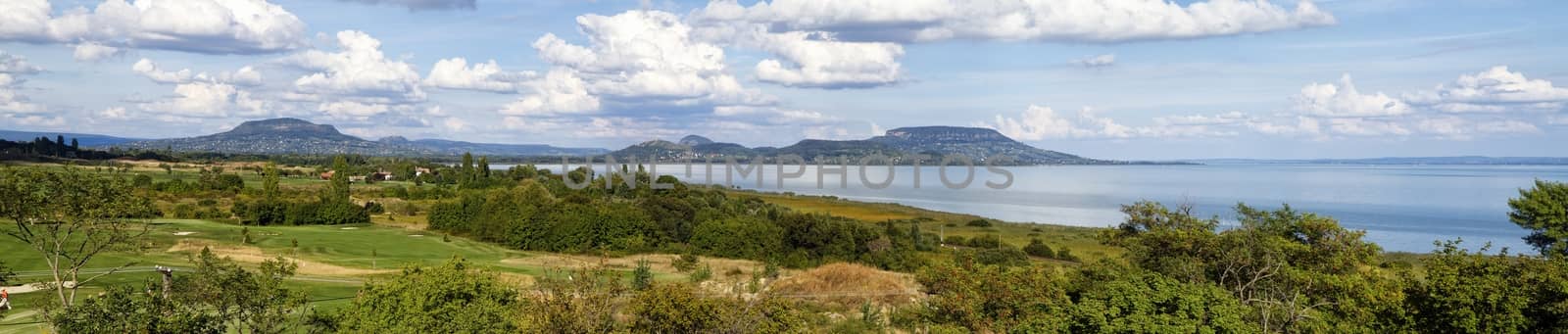 Nice panorama landscape from Hungary (Lake Balaton) by Digoarpi