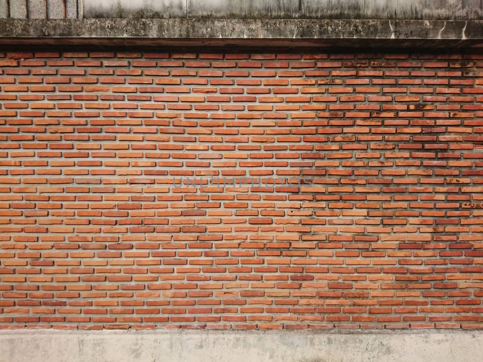 Orange stone brick wall by liewluck