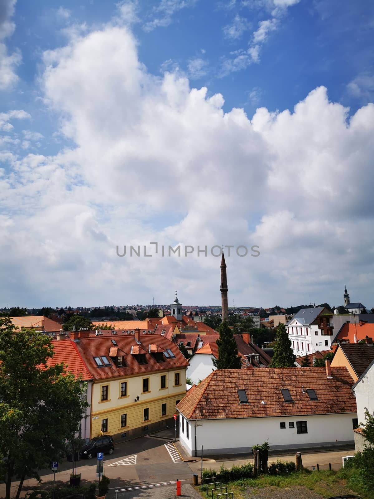 Beautiful skyline of Eger photographed from the castle by balage941