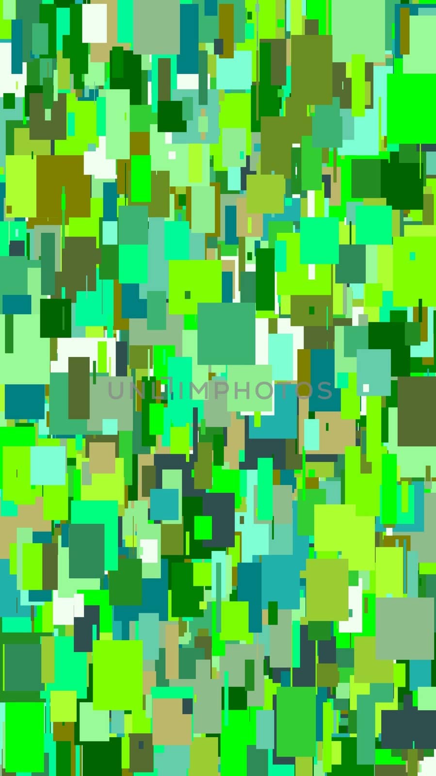 Abstract green squares illustration background by claudiodivizia
