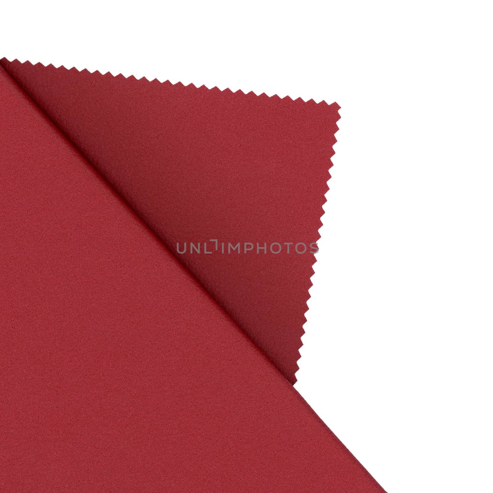 red leatherette faux leather sample by claudiodivizia