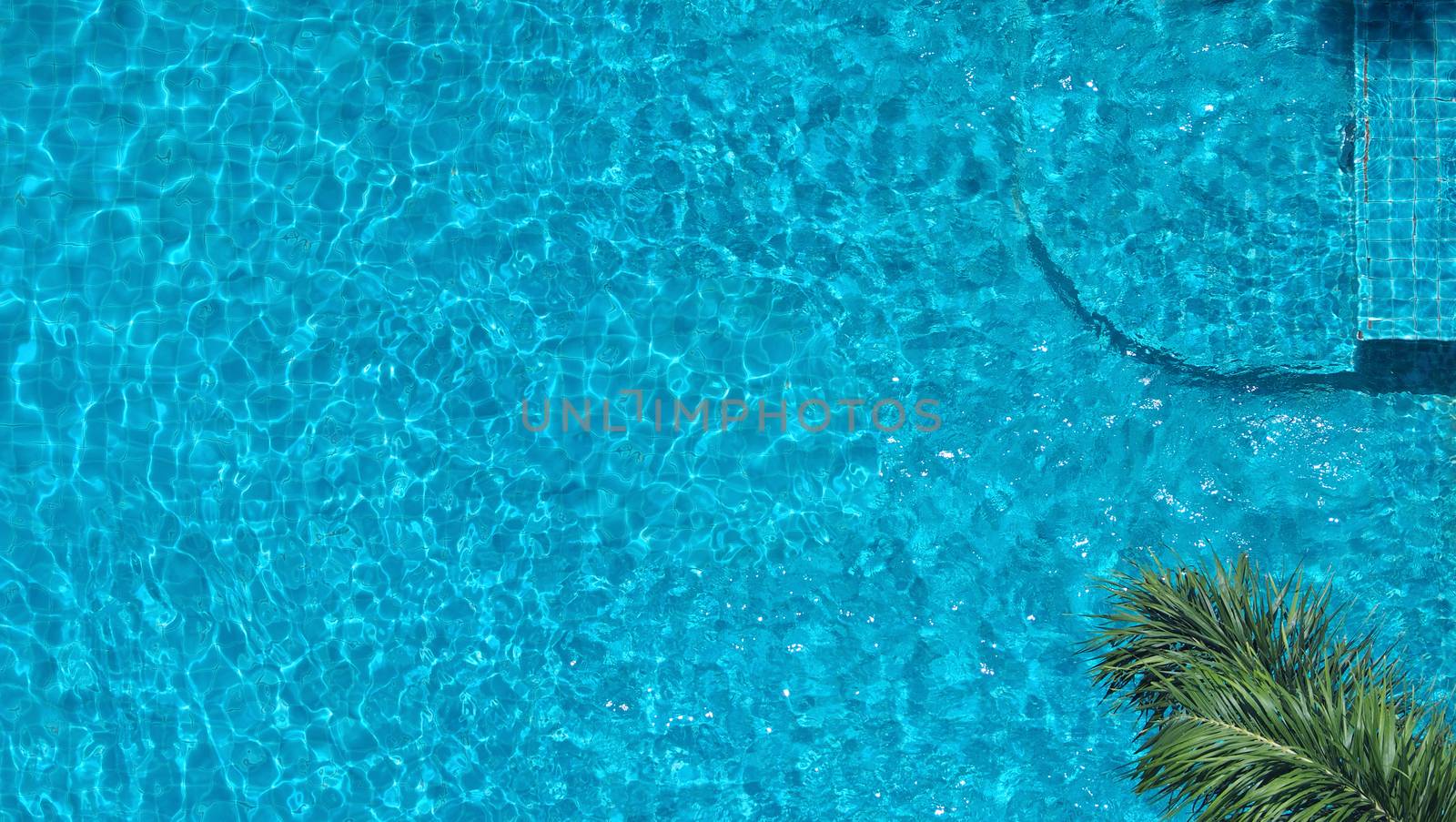 Bird eyes view images of hotel swimming pool  by gnepphoto