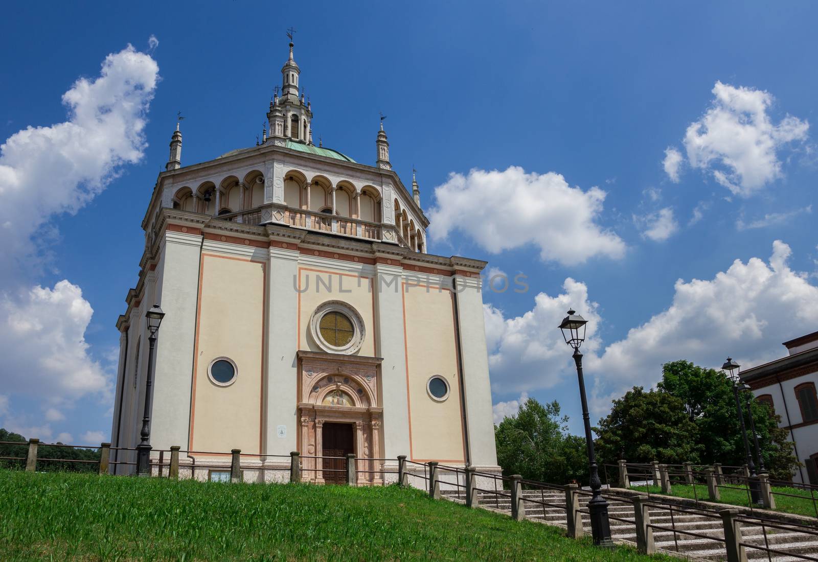 Church of Crespi d'Adda, Capriate San Gervasio, Bergamo, Lombardy / Italy - June 15 2018: