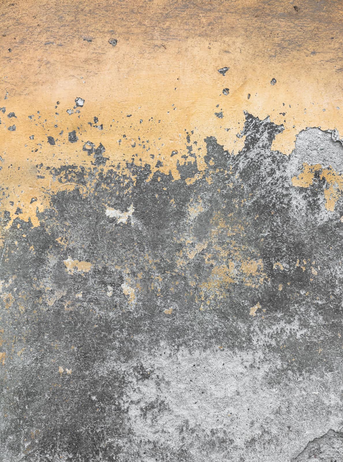 Surface grunge rough and peeling painted of the old dilapidated concrete cement wall. Colors orange and gray. Ideal for concepts and backgrounds.