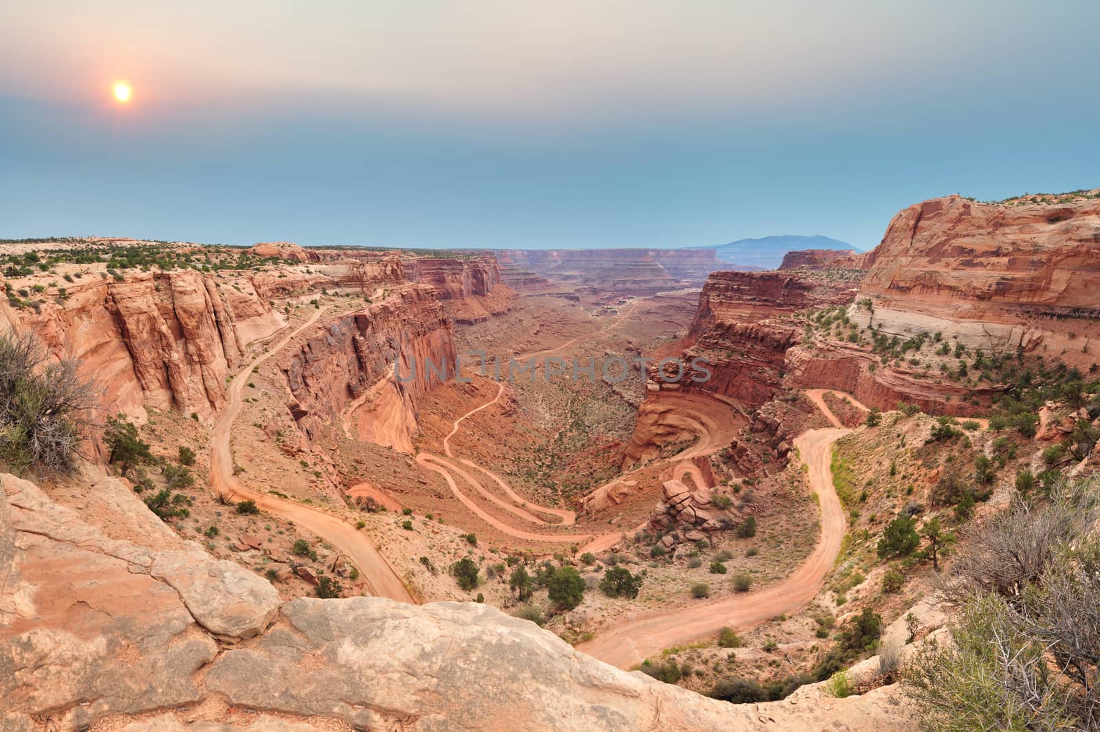 Shafer Canyon Trail in Canyonlands National Park, Utah, U.S.A.