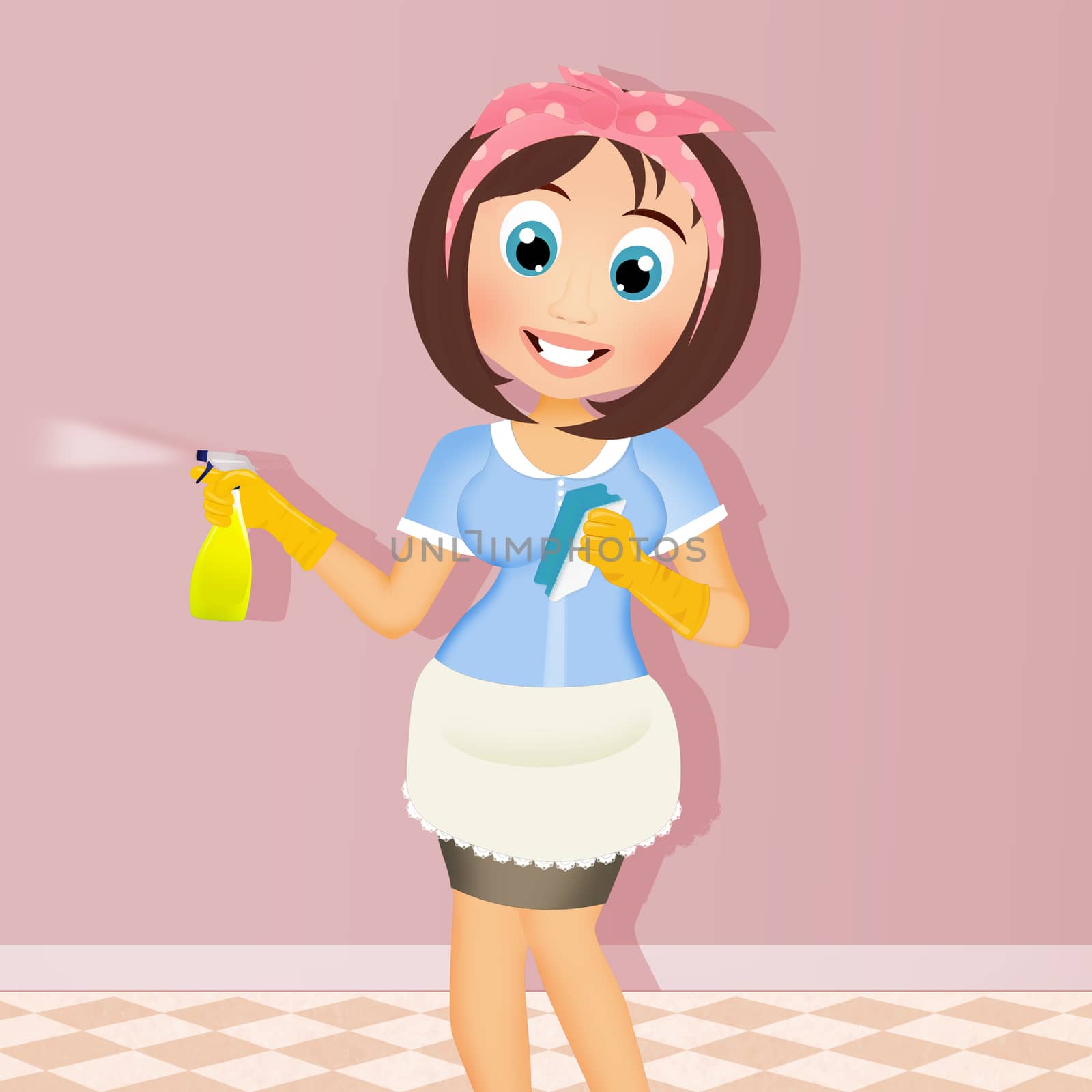 cleaning woman by adrenalina