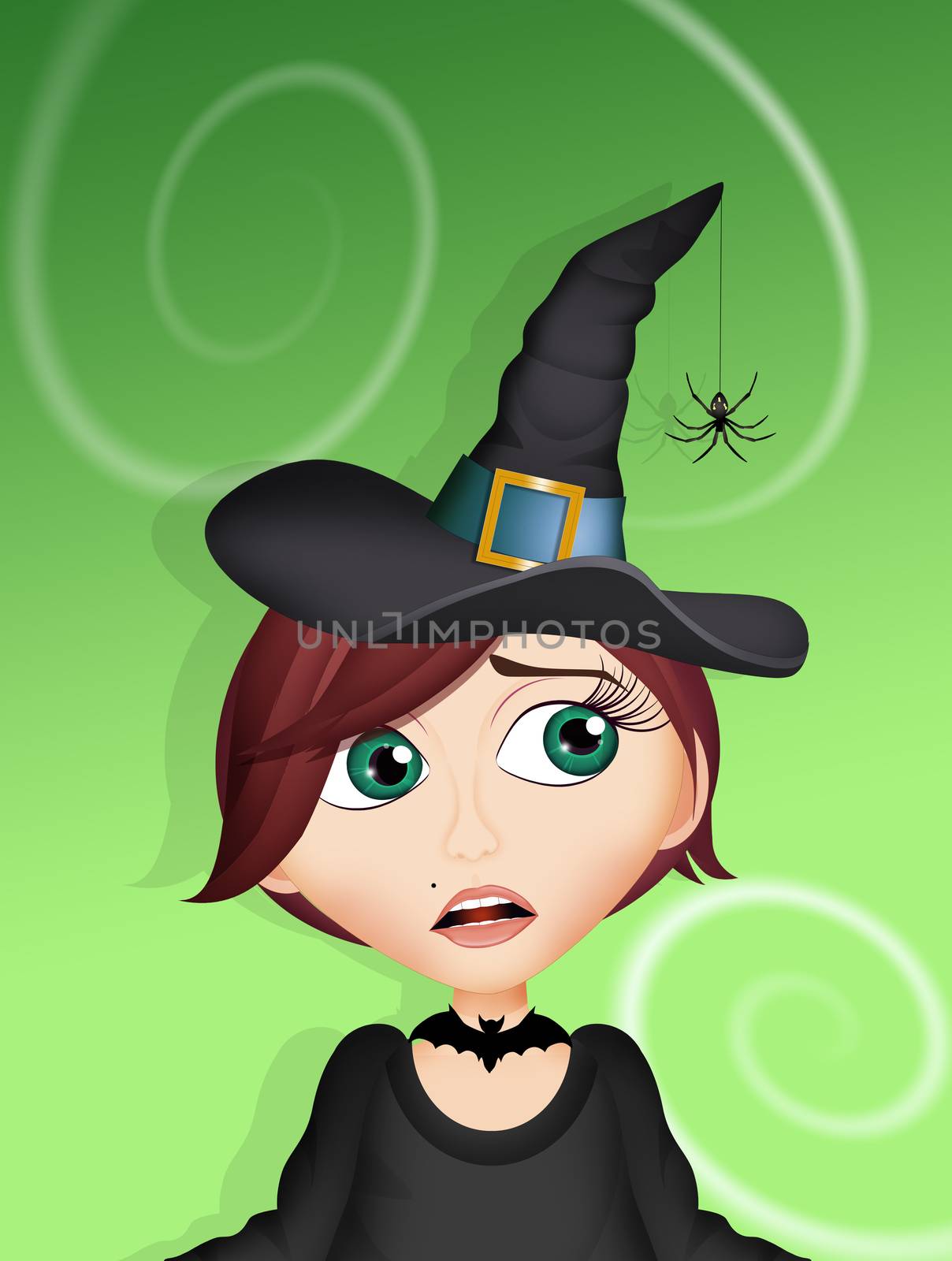 funny Halloween witch by adrenalina