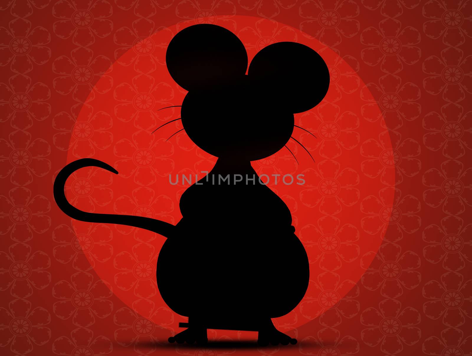 silhouette of the rat by adrenalina