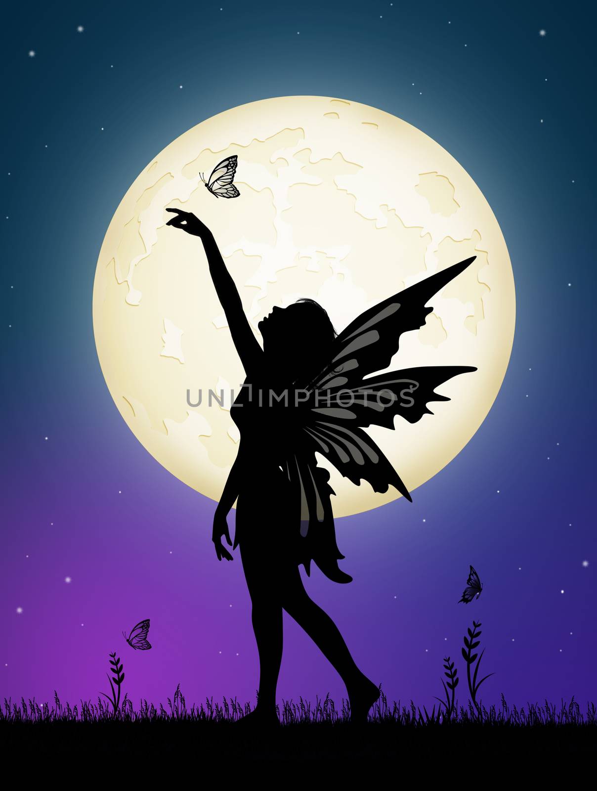 fairy dancing in the moonlight by adrenalina