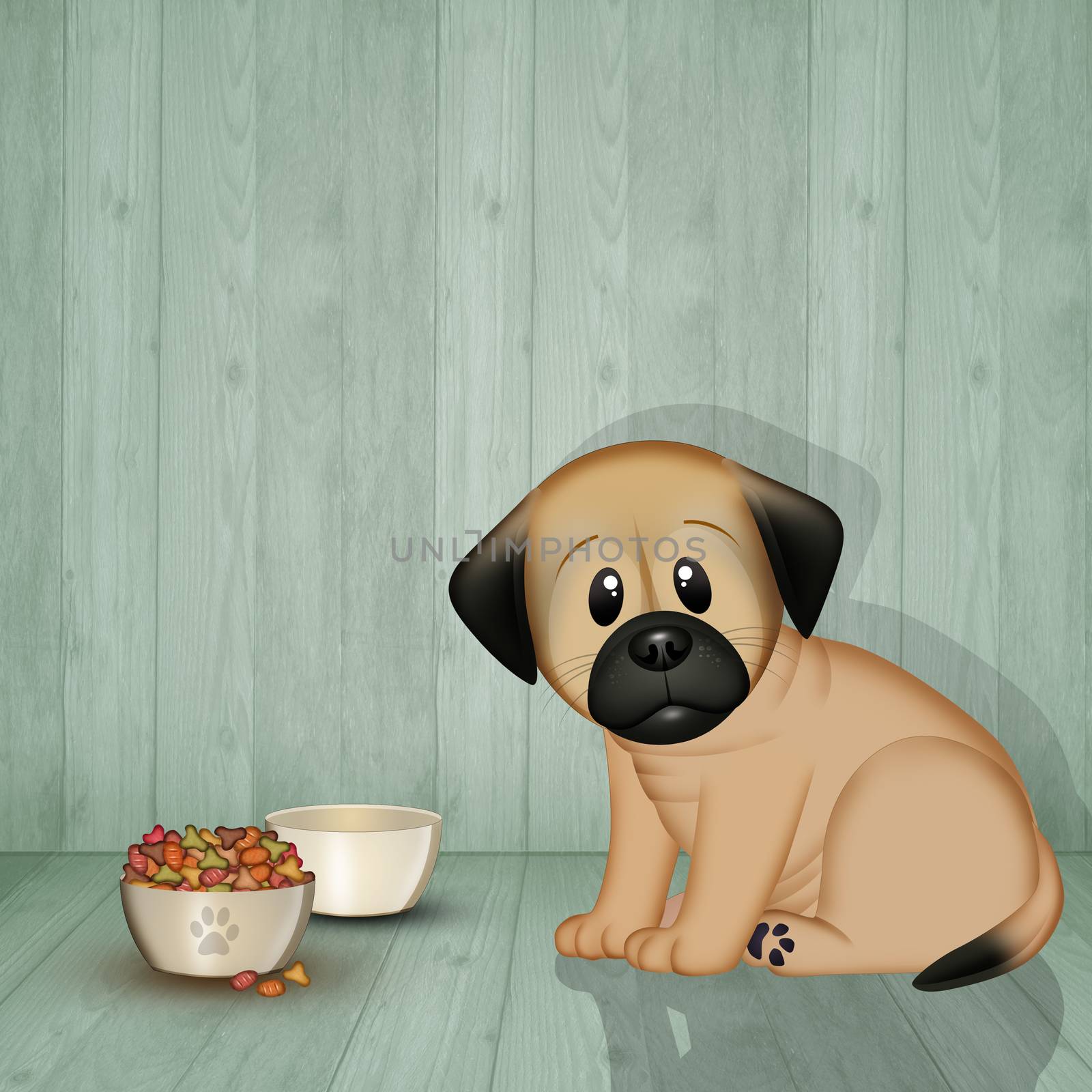 illustration of puppy dog