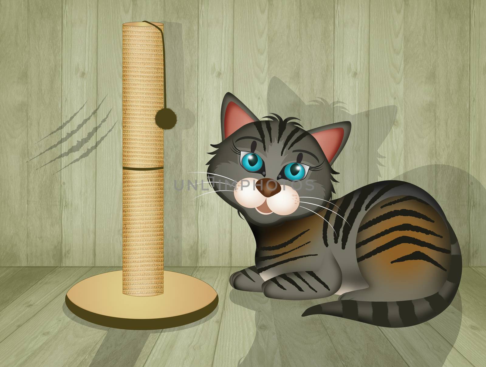 scratching post for cats by adrenalina