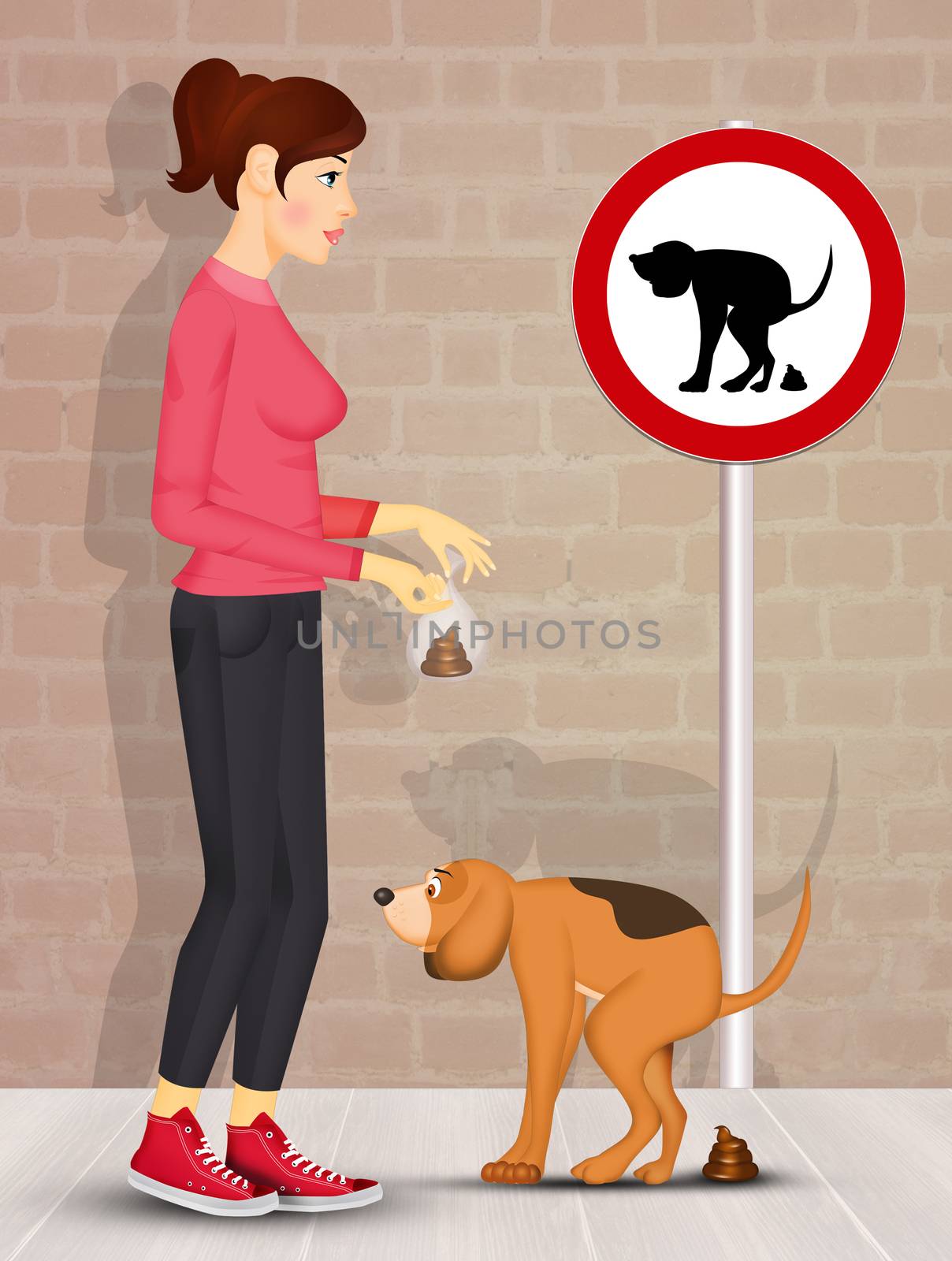 collect the dog's poop by adrenalina