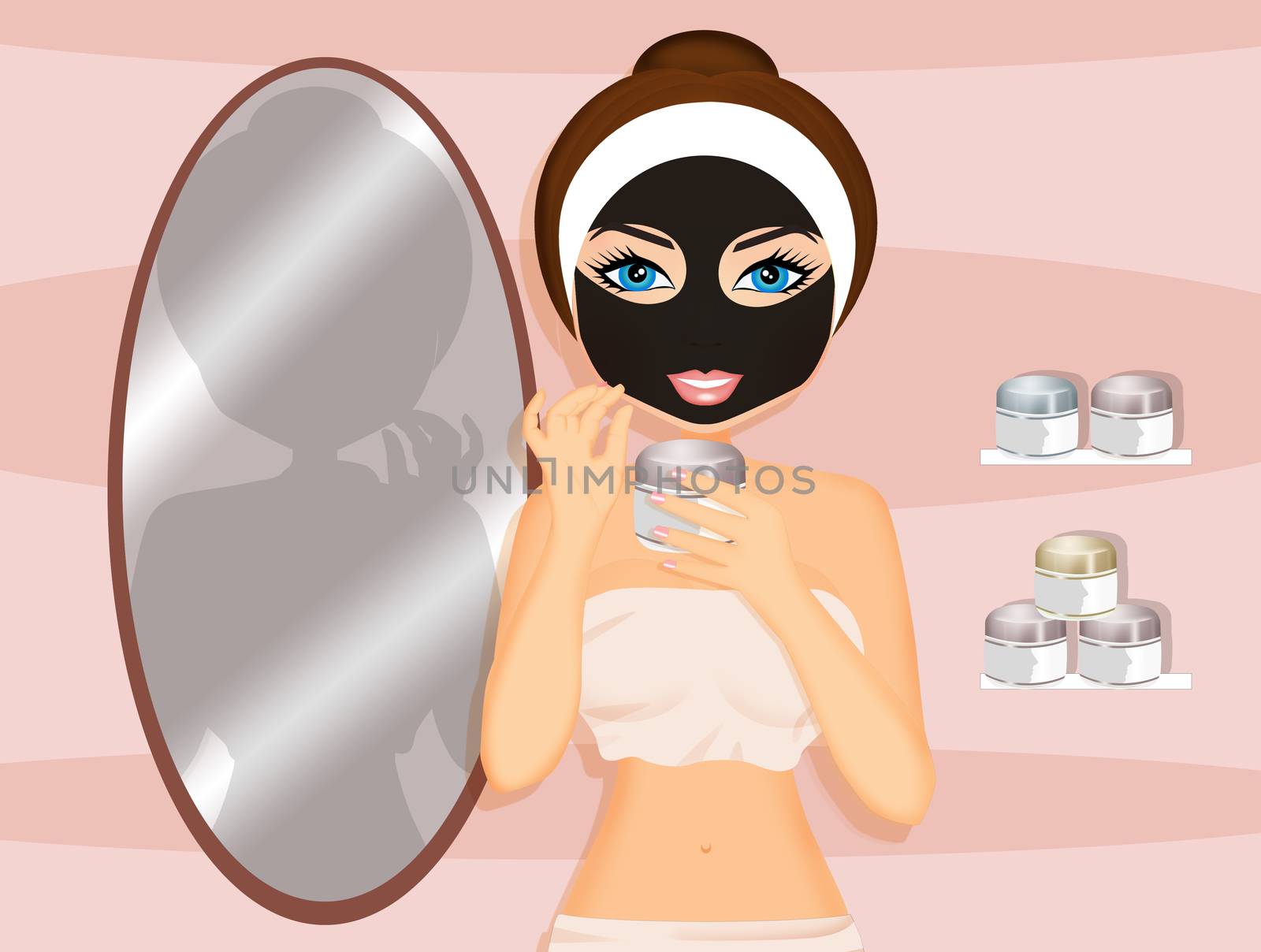 black mask for facial cleaning by adrenalina