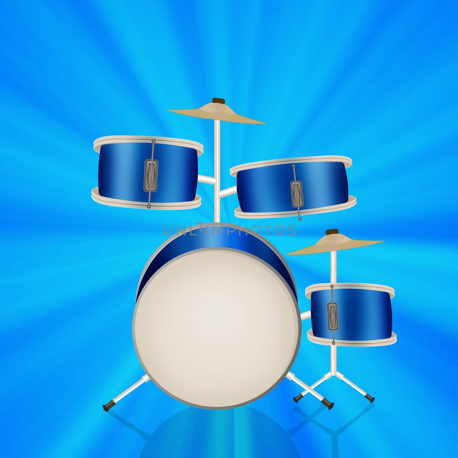 illustration of play drums