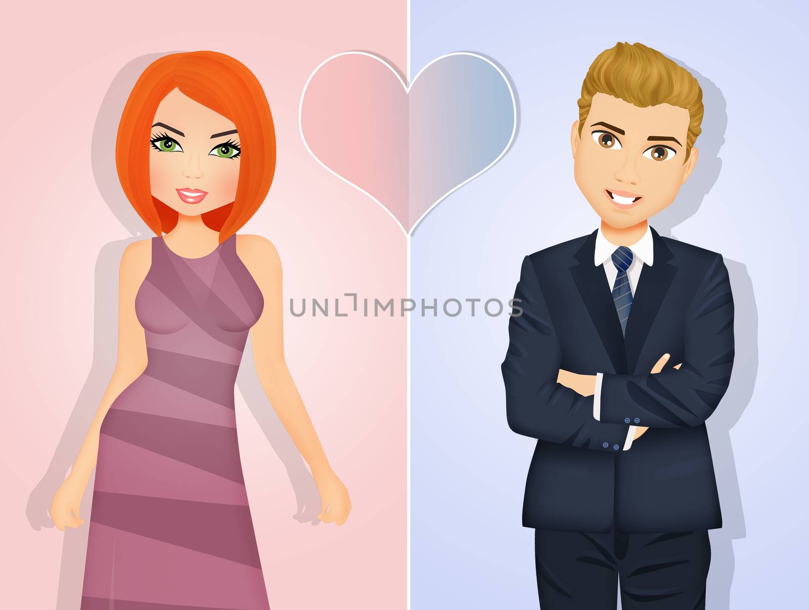 illustration of Compatibility between men and women