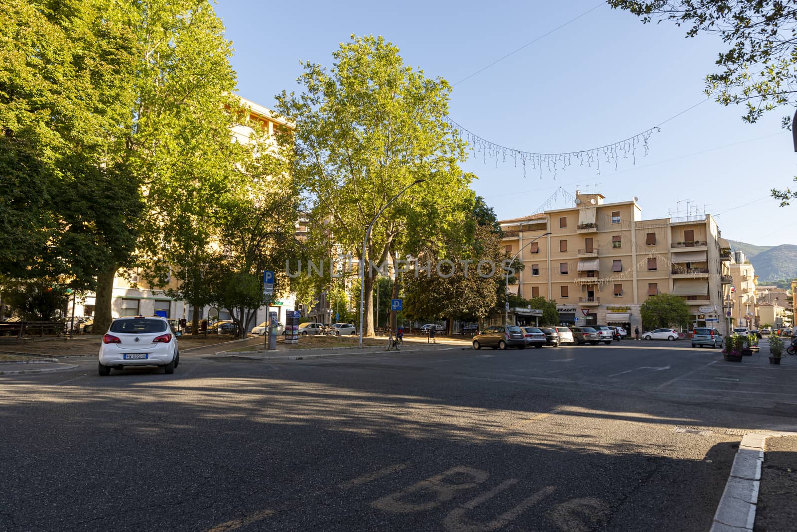 terni,italy august 21 2020:square of Dalmazia in the center of Terni