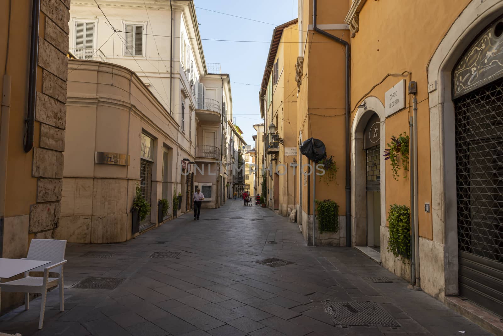terni,italy august 21 2020:course Vecchio in the center of the city of Terni