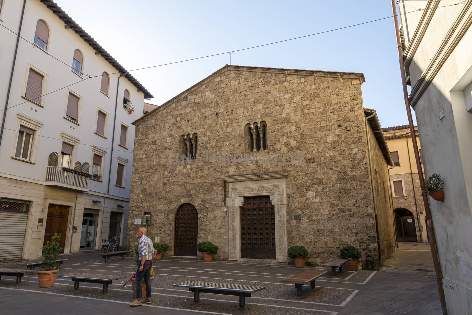 terni,italy august 21 2020:Church of San Lorenzo in via Corso Vecchio in the city of Terni