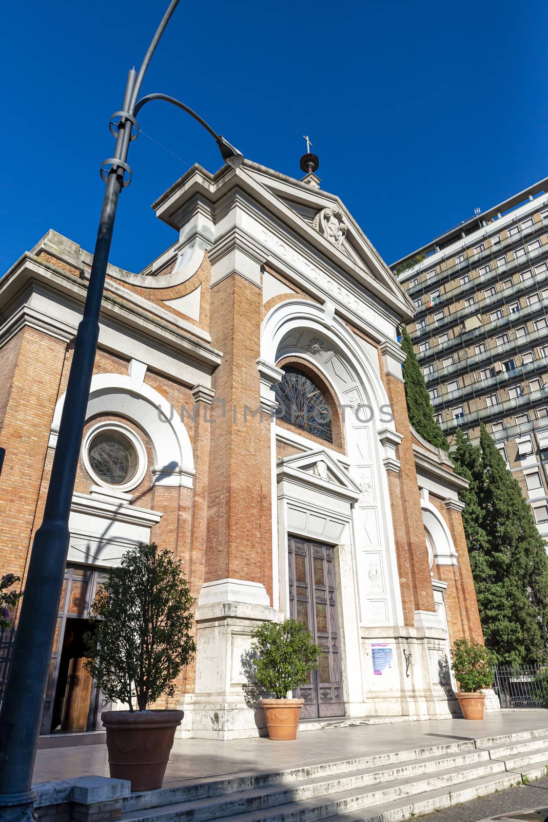 terni,italy august 21 2020:Church of Sant'Antonio in via Curio Dentato in Terni