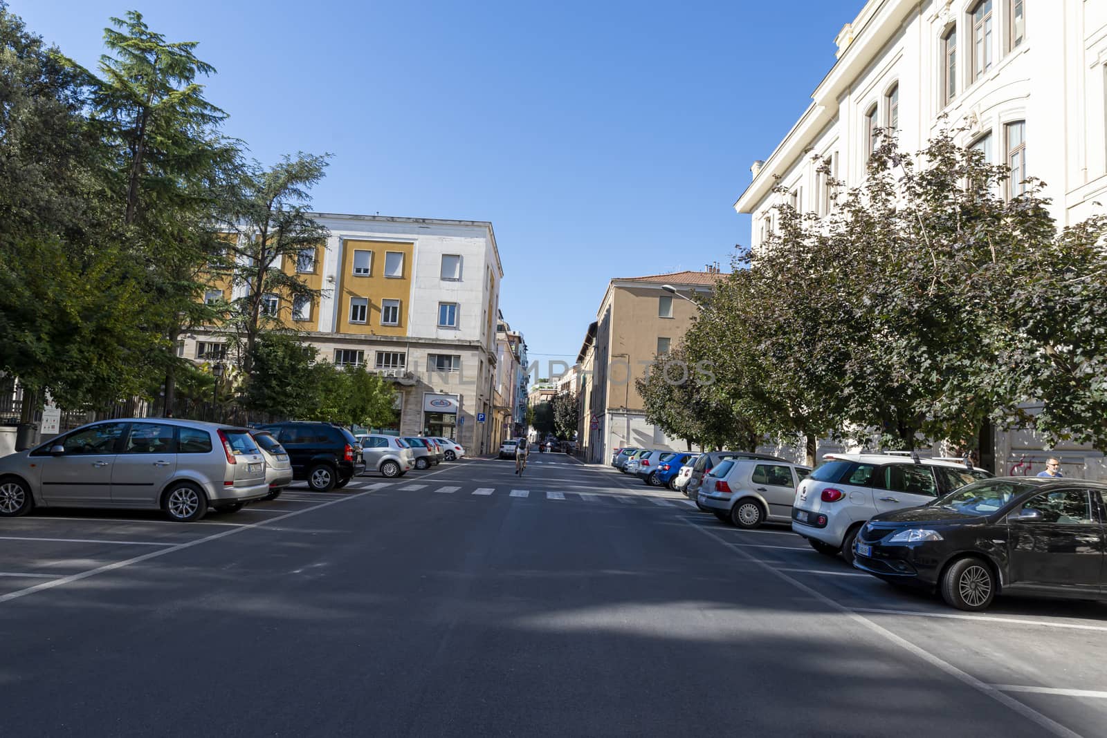 terni,italy august 21 2020:street Primo Maggio in the center of Terni
