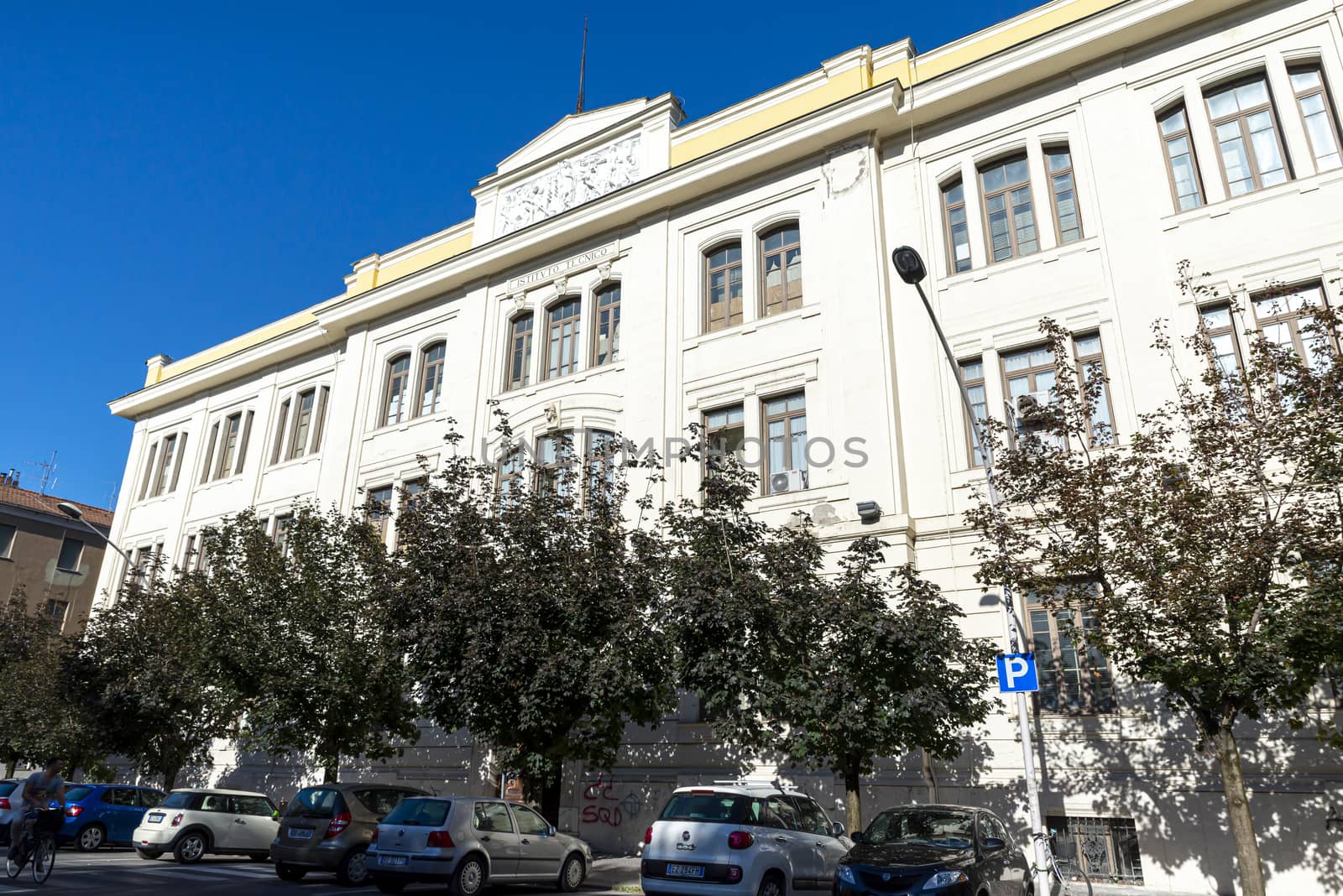 terni,italy august 21 2020:Liceo Galilei scientific school in the center of Terni