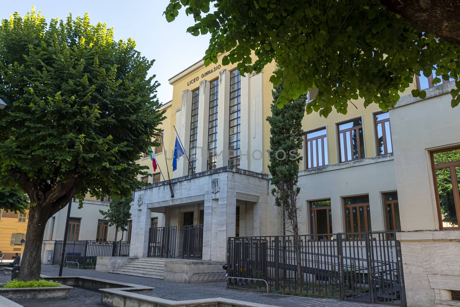 terni,italy august 21 2020:Classical linguistic high school in the center of Terni