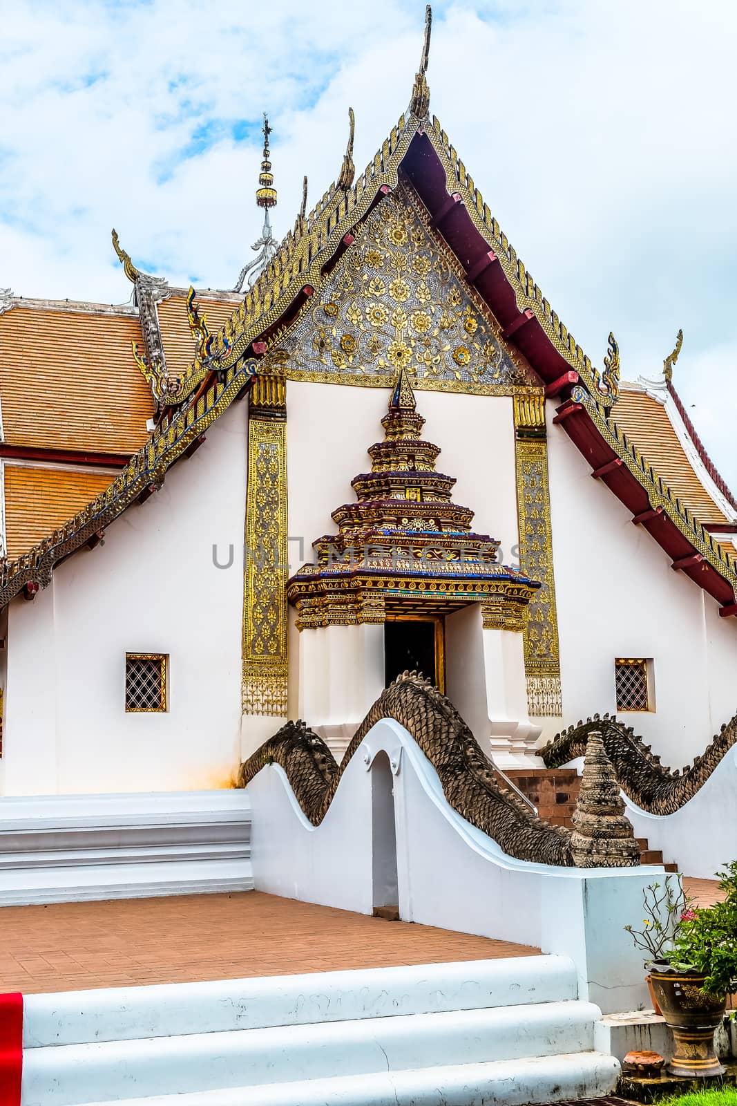 Image of Ancient Temple Wat Phumin, Wat Phumin is a famous temple in Nan province, Thailand
