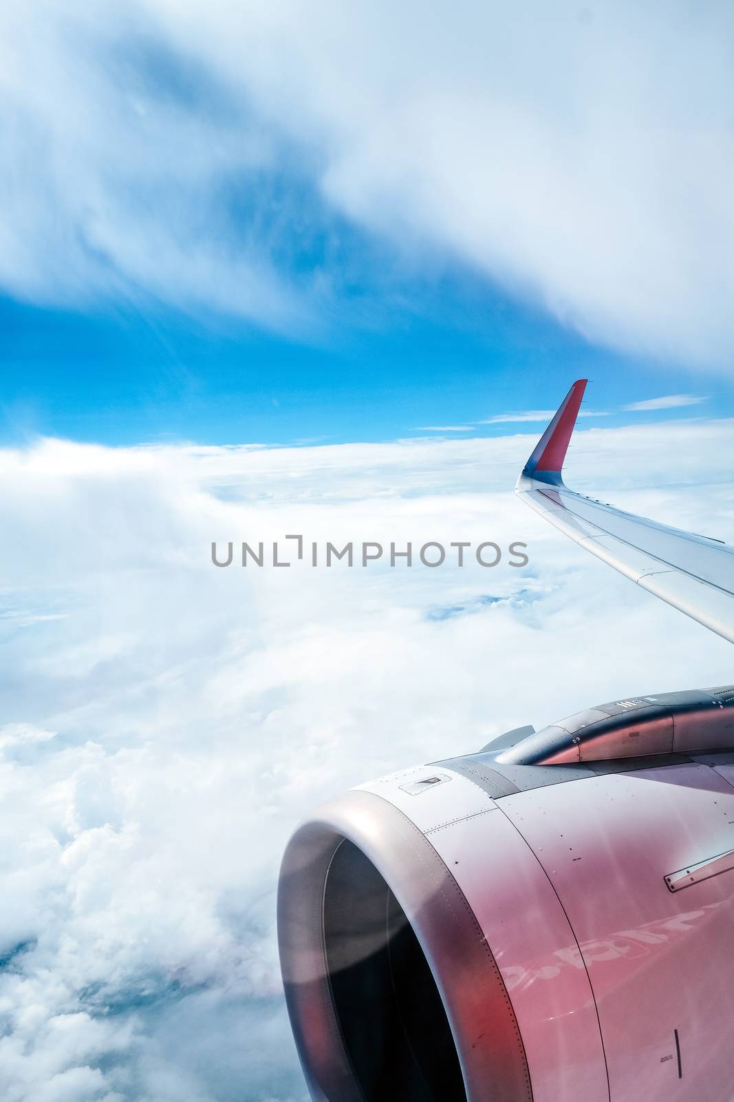 View from the window of the airplane