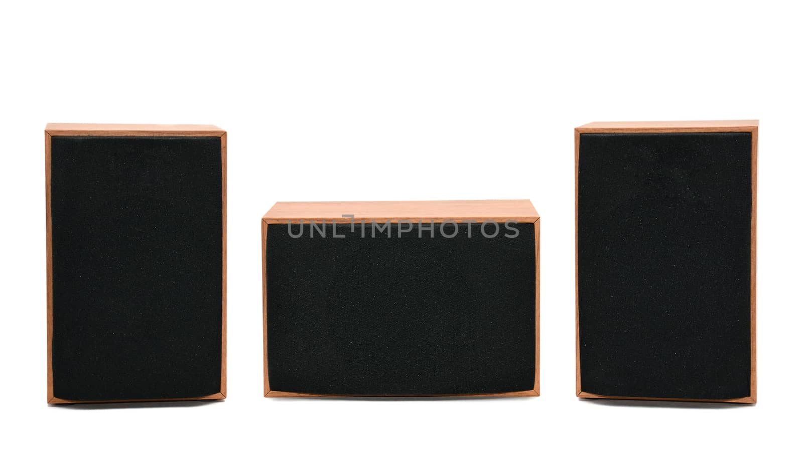 Acoustic system on isolated background by moviephoto