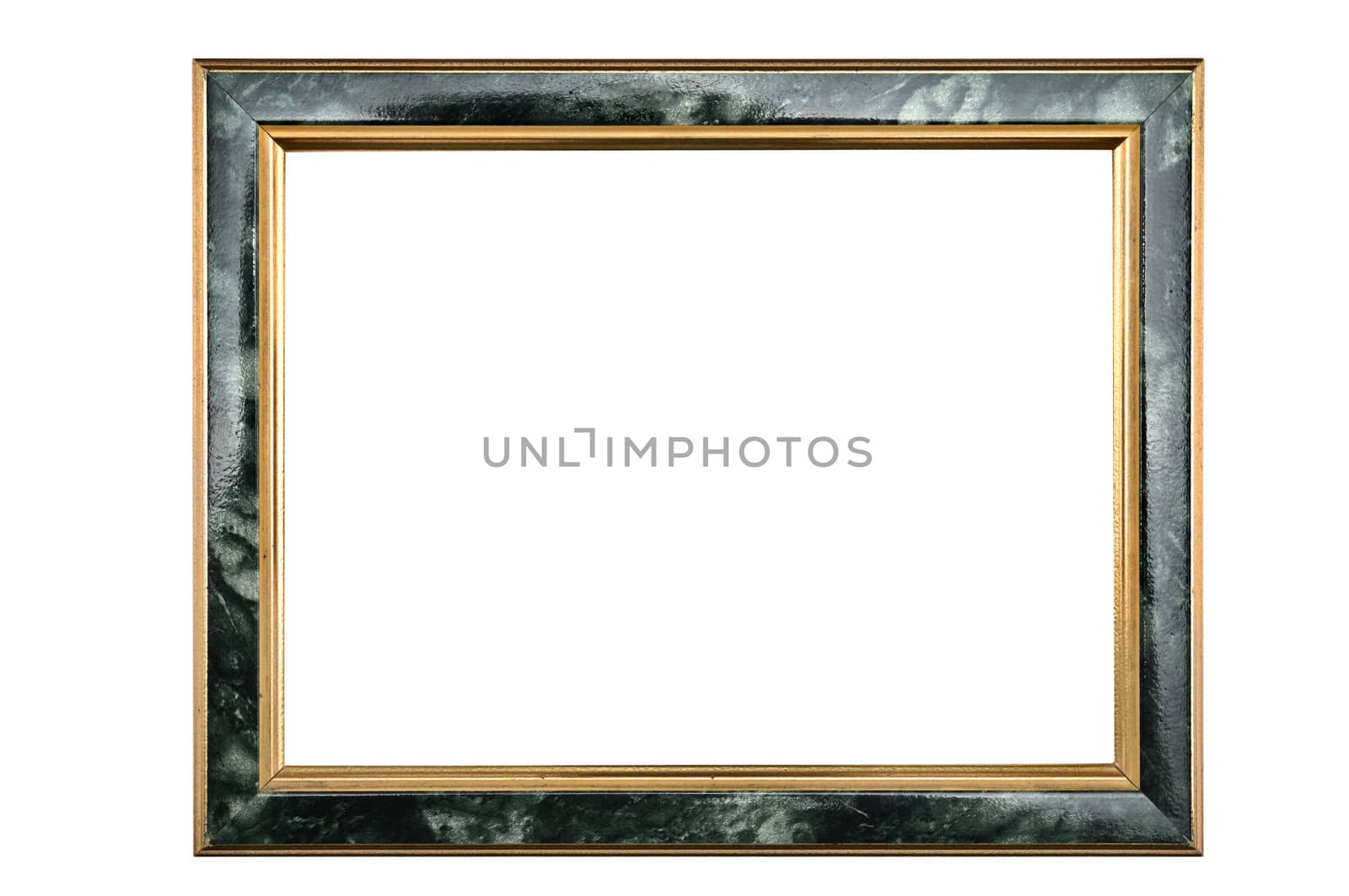 Vintage photo frame with marble effect on an isolated white back by moviephoto