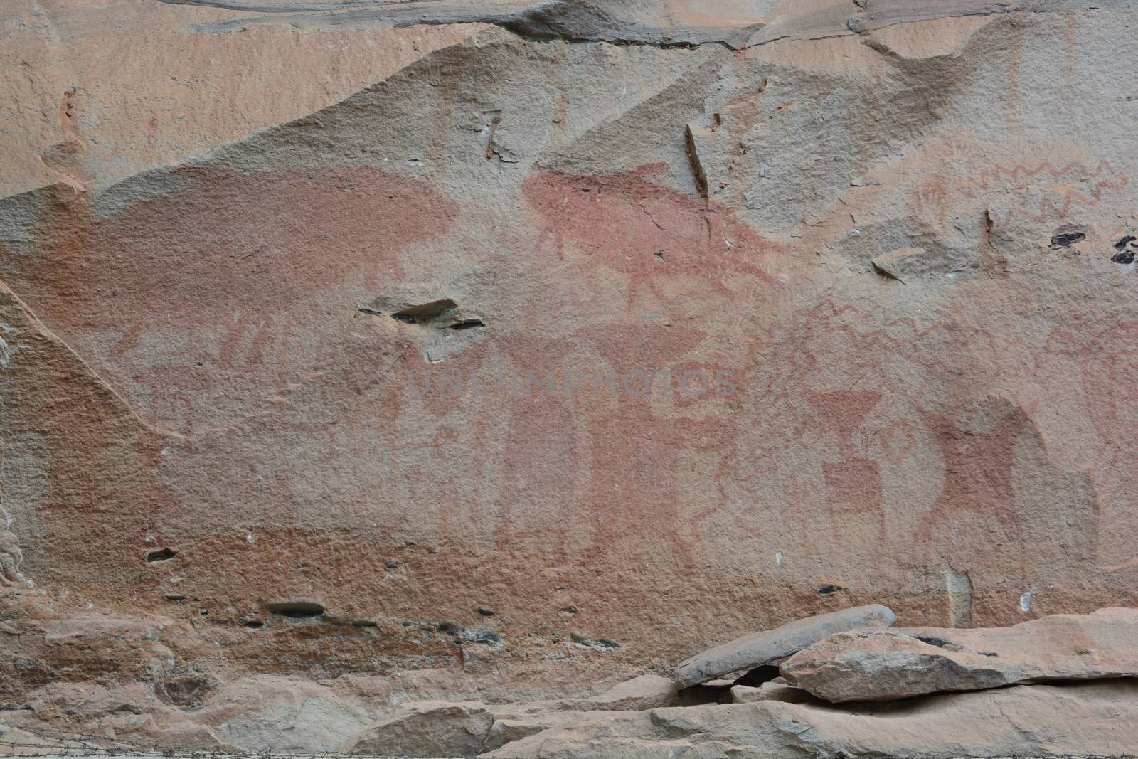 3,000 year-old cliff paintings. by ideation90