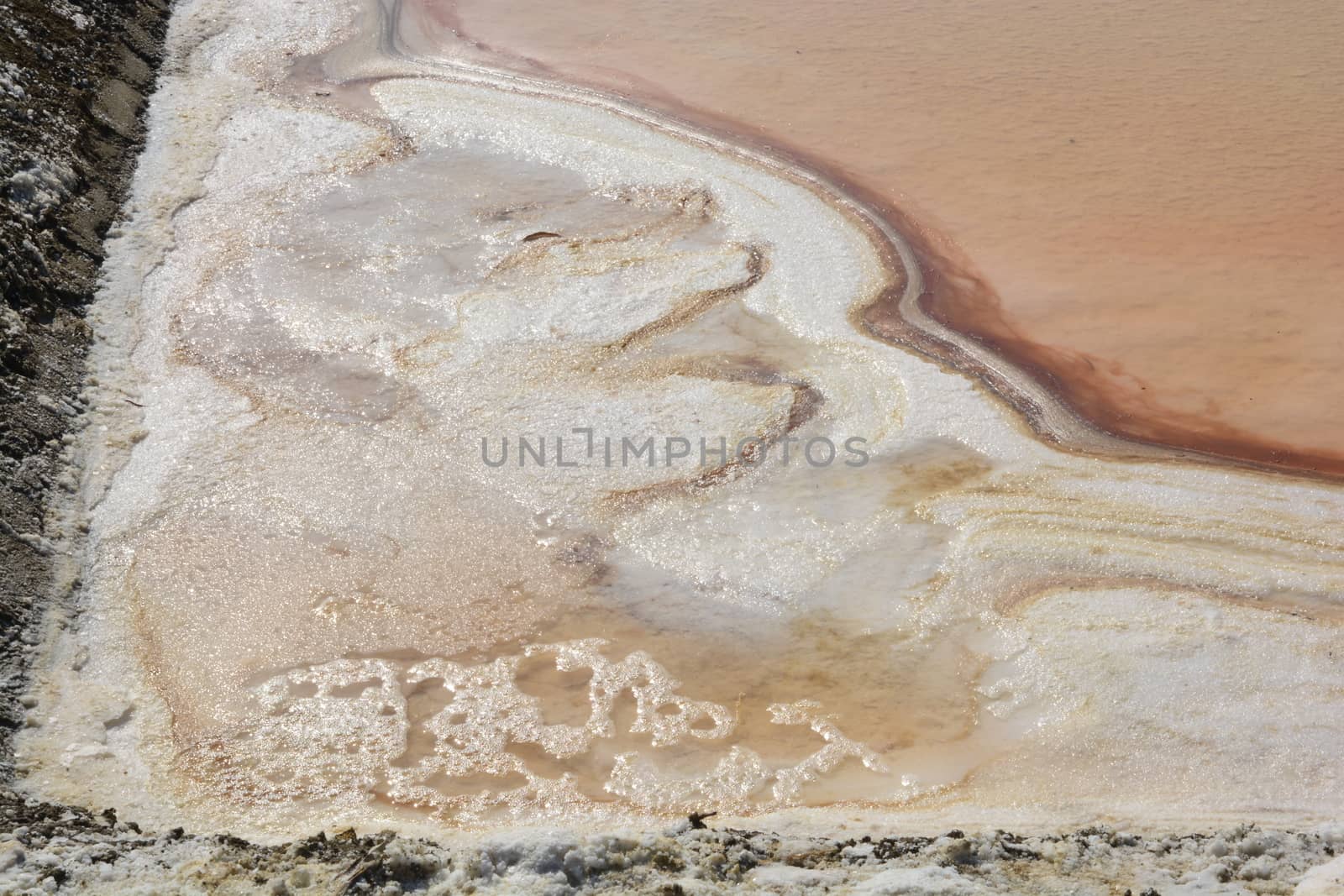 Salt evaporation ponds, also called salterns, salt works or salt pans by ideation90