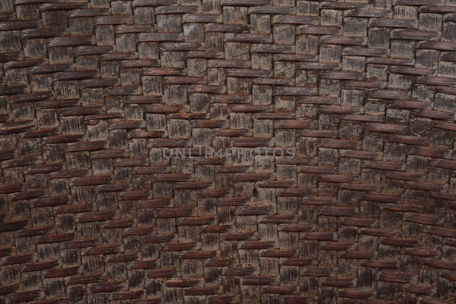 Thai style pattern nature background texture wicker surface for furniture material, Wooden weave texture background. Abstract decorative wooden textured basket weaving background