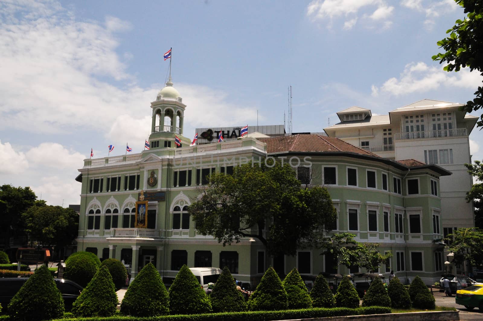 BANGKOK, THAILAND - OCTOBER 13, 2018 : King Prajadhipok Museum is a museum in Pom Prap Sattru Phai District, Bangkok, Thailand, The building has three floors of permanent exhibitions relating to royal life of King Prajadhipok of Thailand