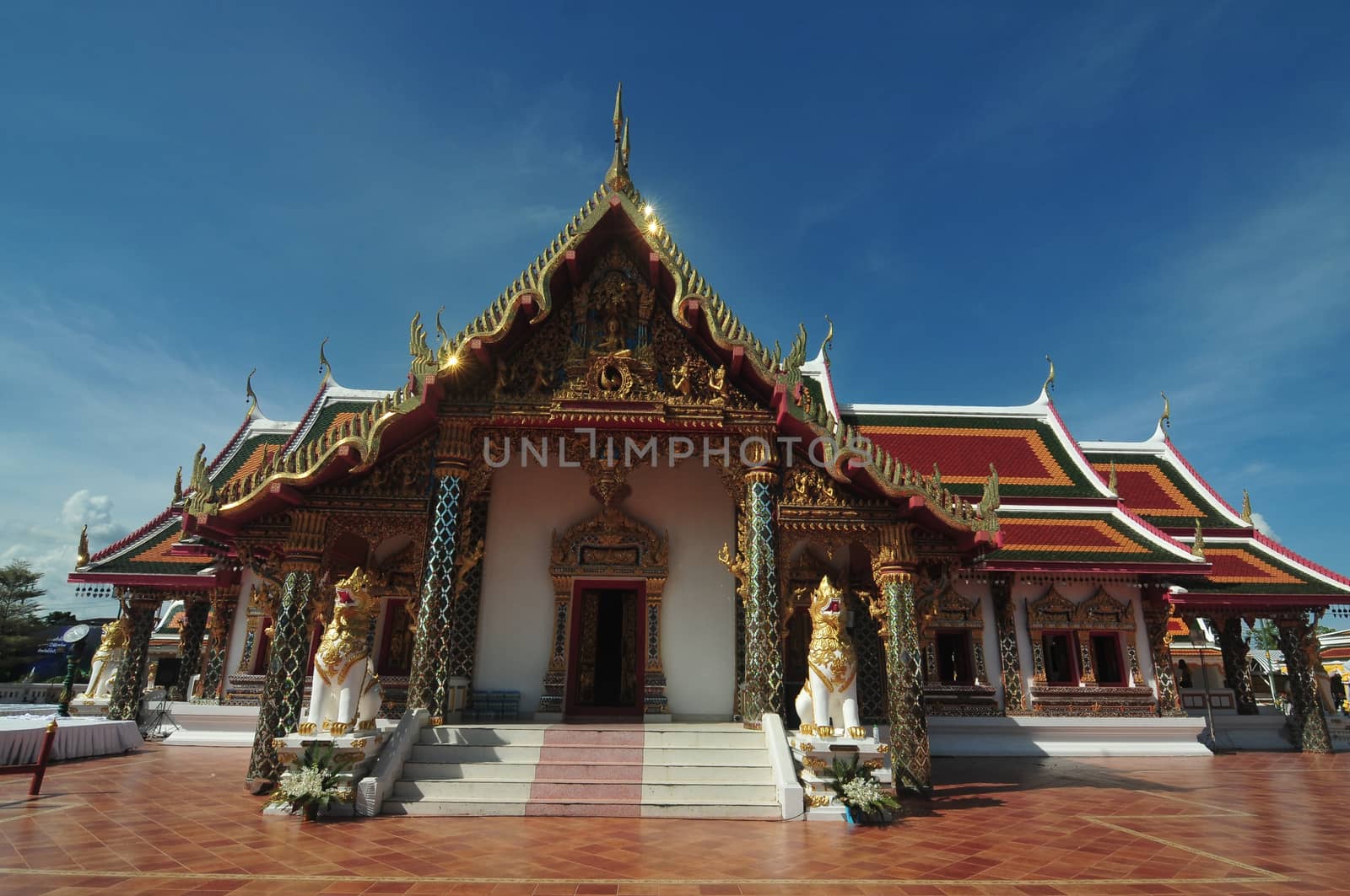 Sakon nakhon ,Thailand – October 23,2018 : Wat Phra That Choeng Chum, Sakon nakhon ,Thailand
