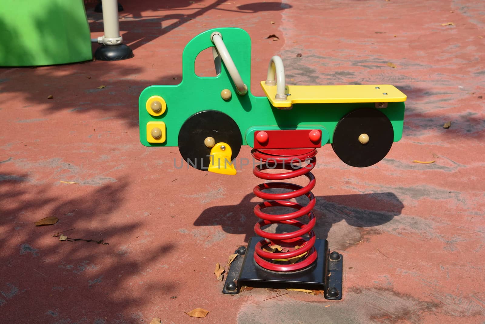 Children's playground in a city park, Playground for children. by ideation90