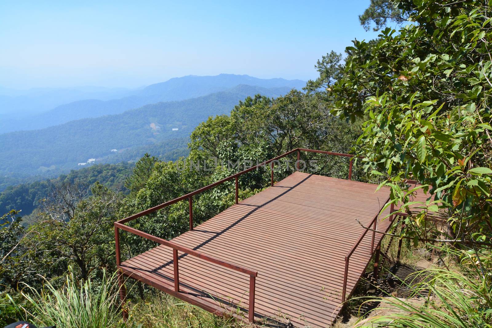 picture of patio viewpoint on mountain