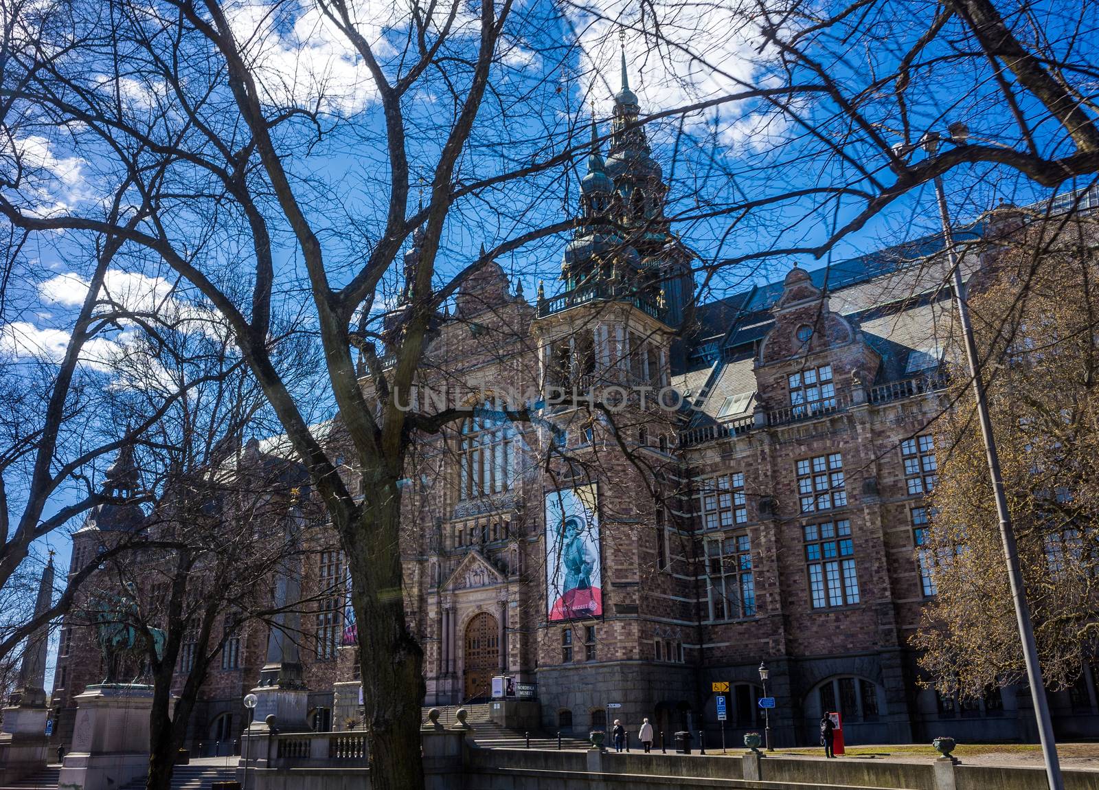 April 22, 2018, Stockholm, Sweden. Nordic Museum building in Stockholm.