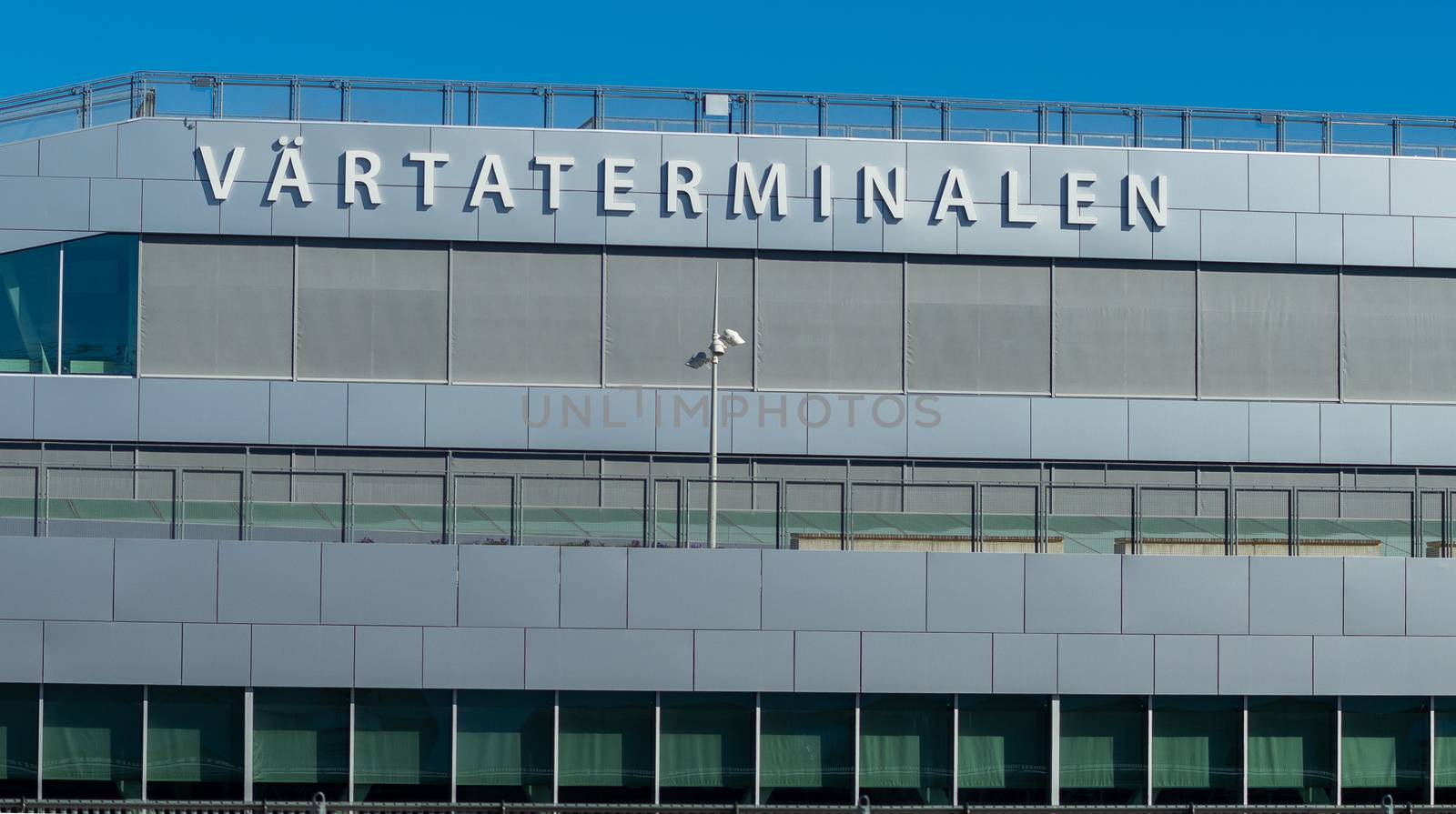 22 April 2019, Stockholm, Sweden. Passenger terminal in the port Vartahamnen in Stockholm.