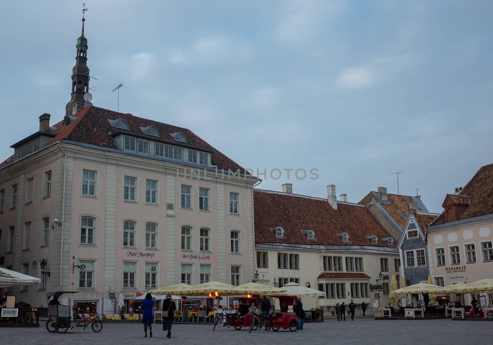 April 20, 2018, Tallinn, Estonia. Street of the old town in Tallinn.