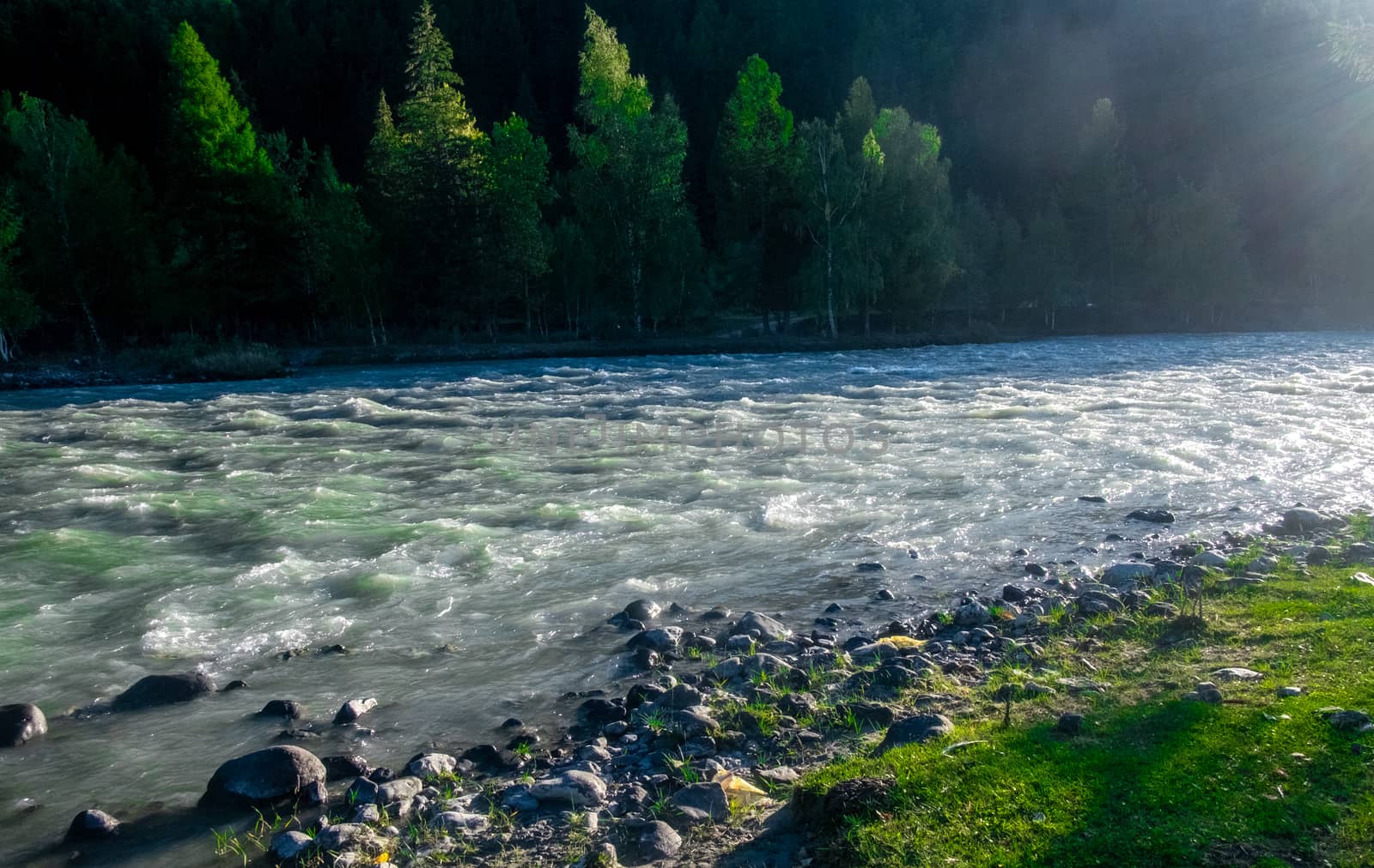 The Chuya river in the Altai Republic.