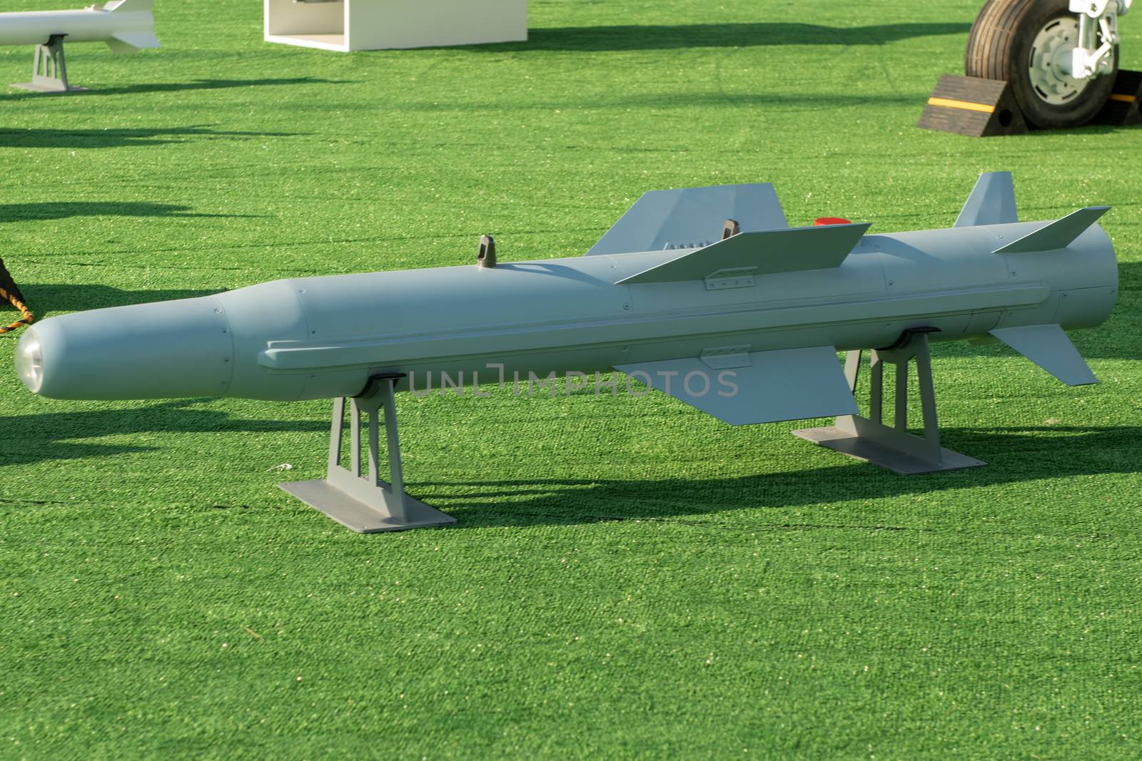 August 30, 2019. Zhukovsky, Russia. Chinese guided bomb  at the International Aviation and Space Salon MAKS 2019.