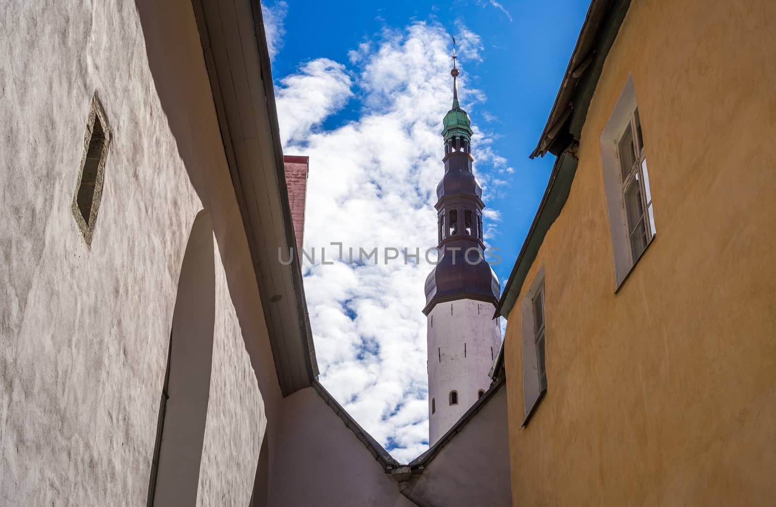 April 19, 2018, Tallinn, Estonia. Streets of the old city in Tallinn.