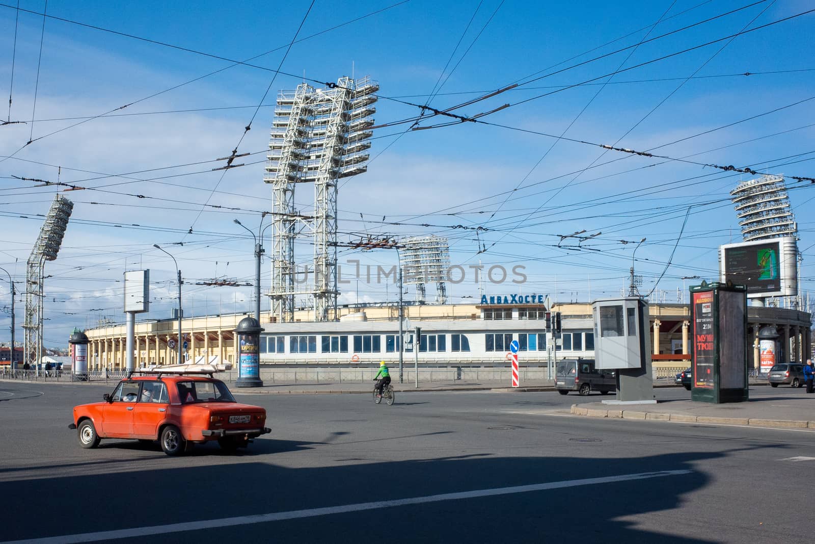 April 29, 2018, St. Petersburg, Russia. Petrovsky Stadium in St. Petersburg.
