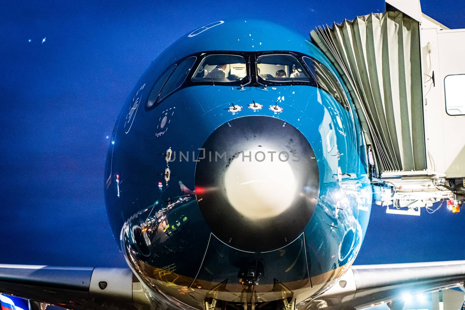 October 29, 2019, Moscow, Russia. Plane 
Airbus A350-900 Vietnam Airlines at Sheremetyevo airport in Moscow.