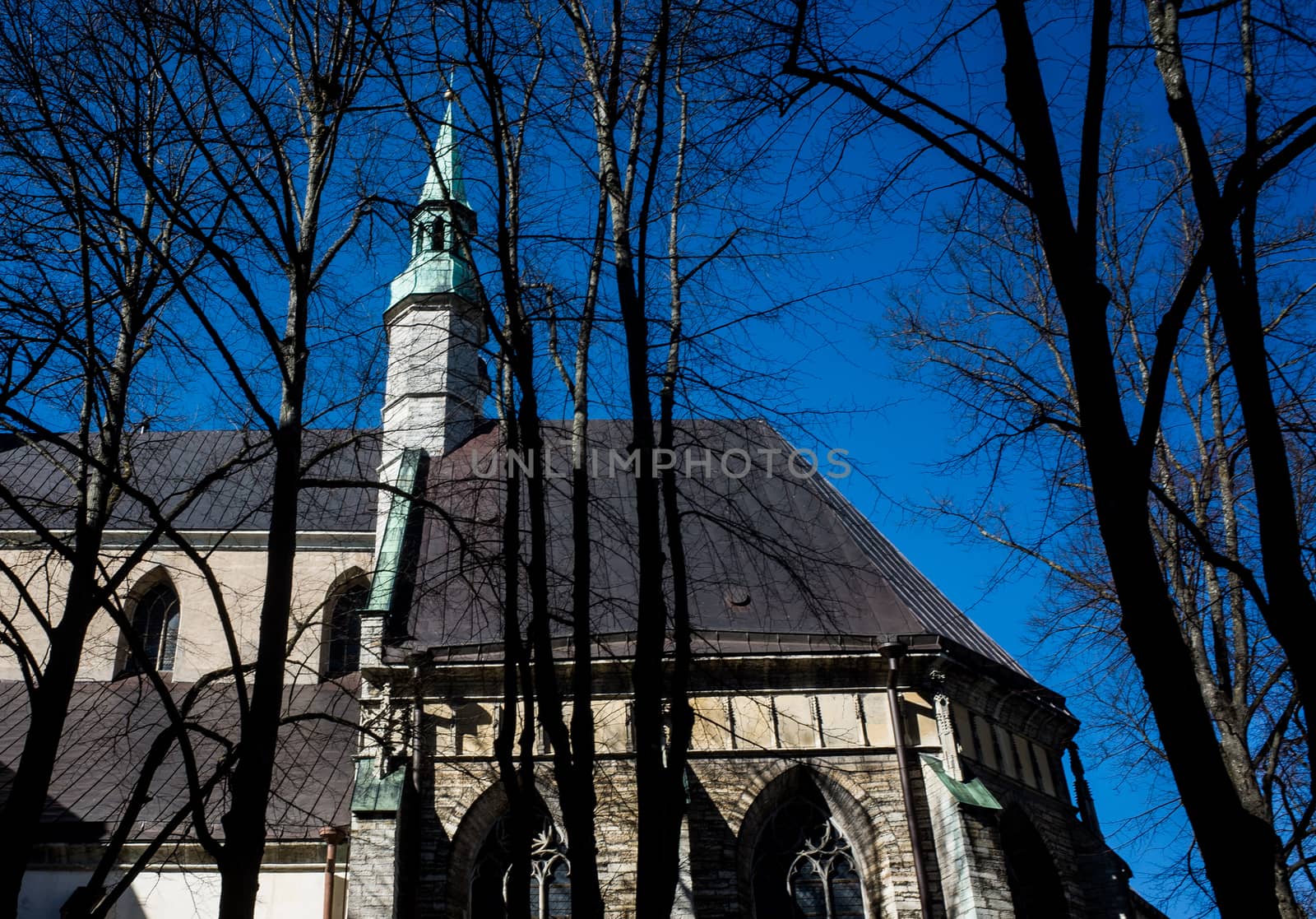 April 20, 2018, Tallinn, Estonia. Street of the old town in Tallinn.