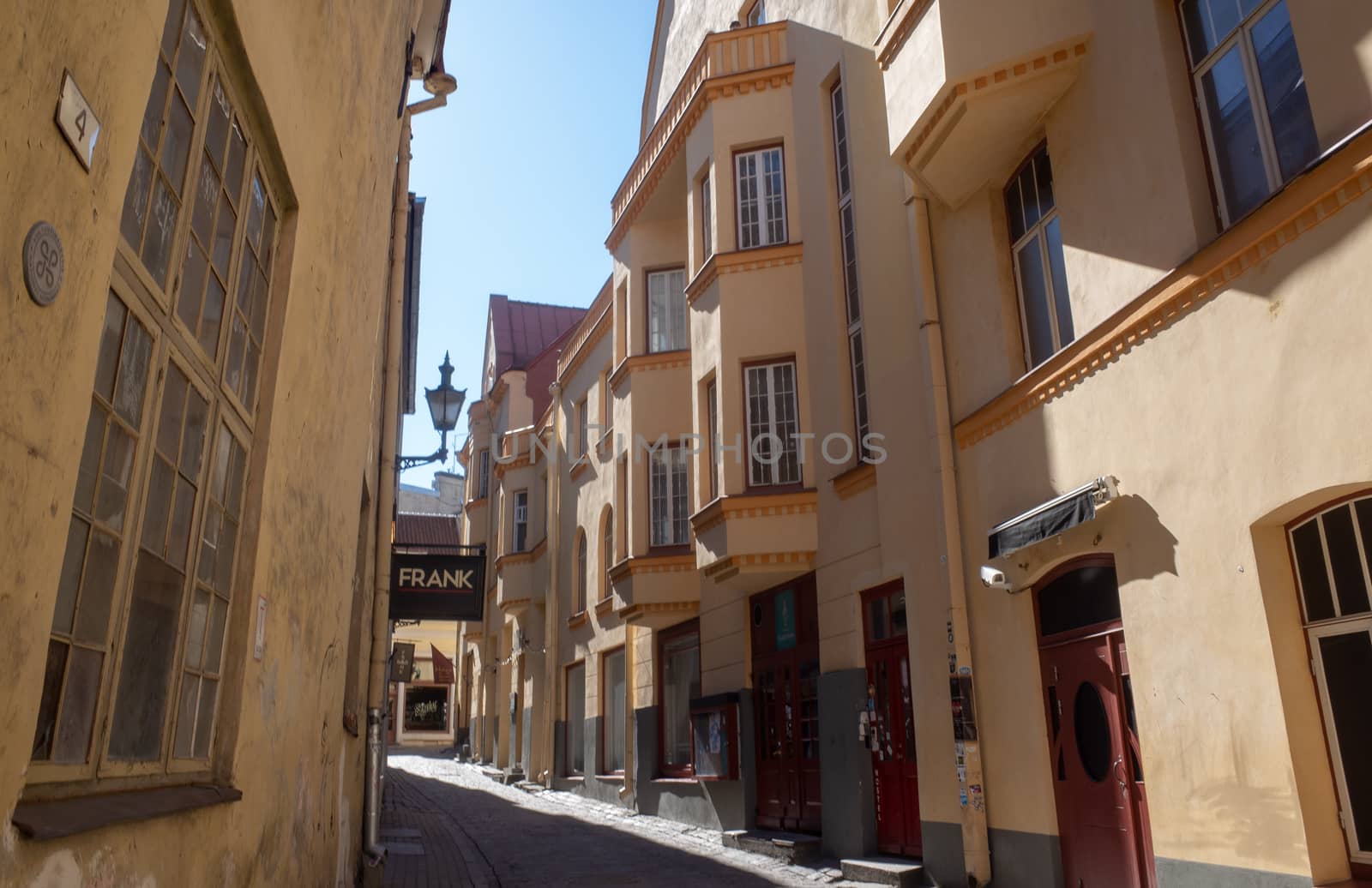 April 20, 2018, Tallinn, Estonia. Street of the old town in Tallinn.
