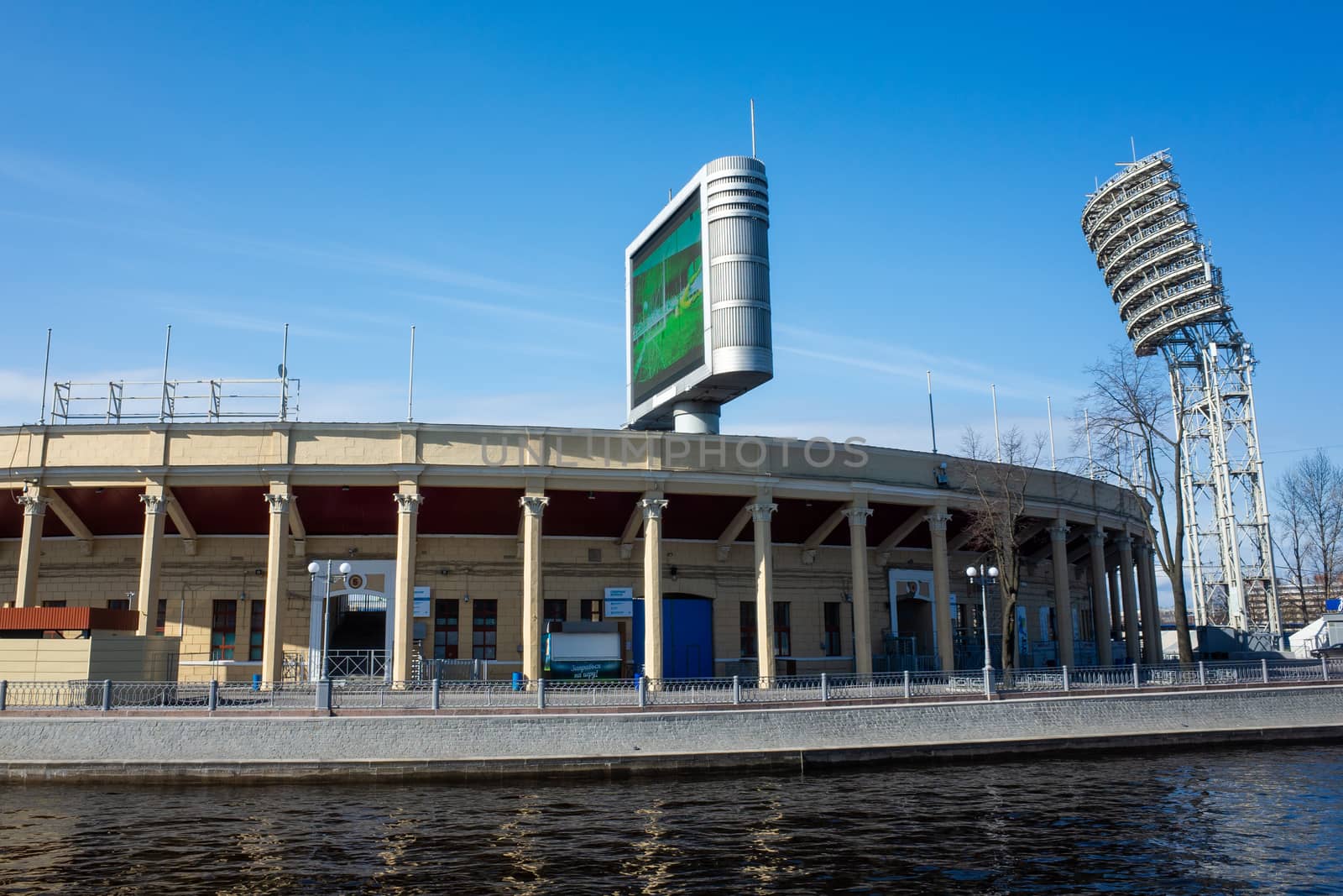 April 29, 2018, St. Petersburg, Russia. Petrovsky Stadium in St. Petersburg.