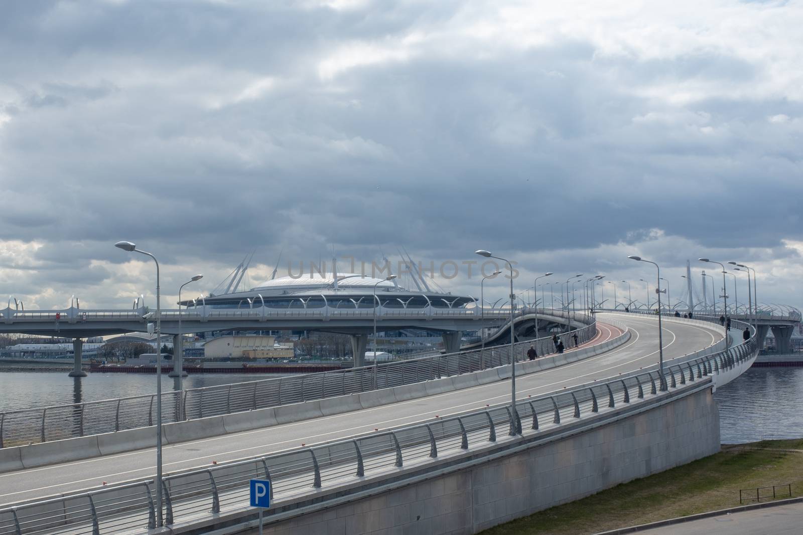 April 29, 2018, St. Petersburg, Russia. Krestovsky Stadium, known as Gazprom Arena in St. Petersburg.